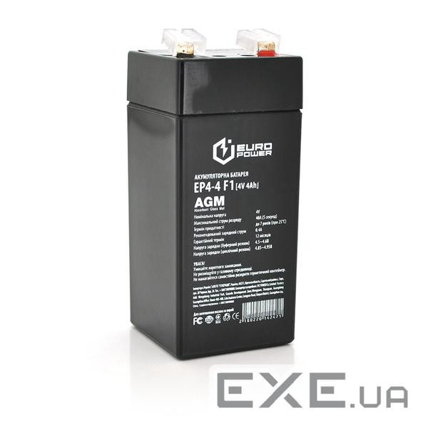 Батарея до ДБЖ Europower EP4-4F1, 4V-4Ah (EP4-4F1) (EP4-4M1)
