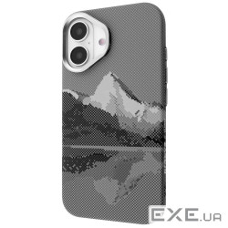 Чехол Gleam Case with Magnetic Ring iPhone 17 silver peak (65180 silver peak)