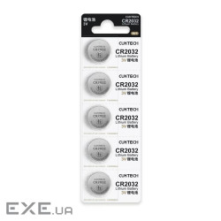 Батарейка CR 2032 coin cell battery * 5 CUKTECH (CKCR2032CNWT)