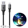 Кабель Remax RC-133i EL Luminous (Sound-Activated) USB - Lightning (M/M), 1 м Black (6954851297567)