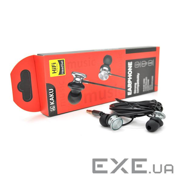 Навушники iKAKU KSC-402 BAILING, Black, Mini jack / 3.5мм, вакуумні, кабель 1.2 м (KSC-402 Black)