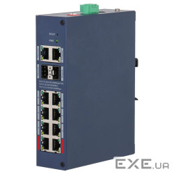Коммутатор 12 портов управляемый Dahua DH-CHS4212-8GT-110 PoE