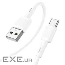 Кабель Hoco X83, Type-C-USB, 3A, White, довжина 1м , BOX (Hoco X83W / Tc)