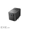 Мережевий фільтр HOCO AC18A на 1 розетку + 2 USB + USB-C, 35W, кабель 1,5 м, 220В, Black, B (AC18AB) , Black, B (AC18AB)