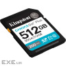 Карта пам"яті Kingston 512GB SDXC сlass 10 UHS-I U3 V30 Canvas Go Plus G4 (SDG4/512GB)