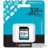 Карта пам"яті Kingston 512GB SDXC сlass 10 UHS-I U3 V30 Canvas Go Plus G4 (SDG4/512GB)