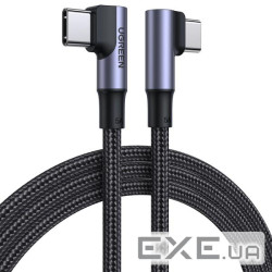 Дата кабель USB-C to USB-C 2.0m 5A 100W US335 90-degree Space Gray Ugreen (70698)