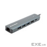 Концентратор Blueendless USB-C 6-in-1 3xUSB 3.0 + HDMI + RJ45 + USB-C PD100W (CA913909)