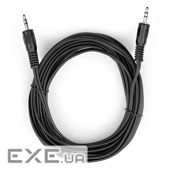Кабель мультимедійний 3.5mm M to 3.5mm M 5.0m Vinga (VCPDCJ35MM5BK)