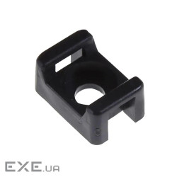 Майданчик під стяжку з отвором під шуруп, 22x15 мм (100шт), чорний (INCT-HC-2-BK)