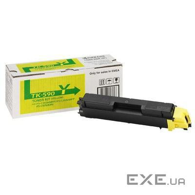 Тонер-картридж Kyocera TK-590Y yellow (FS-C2026/2126/5250) (1T02KVANL0)