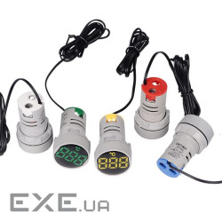 Вимірювач температури ST16C, LED індикація жовта, круглий 22мм, -25 - +199&deg;C, (ST16C-Yellow) , -25 - +199&deg;C, (ST