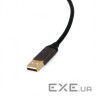 Кабель USB 2.0 (AM) - USB 2.0 (BM), 2 м , Black, Extradigital (KBU1803)