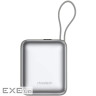 УМБ Choetech 10000mAh 35W PD3.0 USB-C In/Out, LED Display, with buid-in type-C cabel сіра (B832-GY)