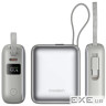 УМБ Choetech 10000mAh 35W PD3.0 USB-C In/Out, LED Display, with buid-in type-C cabel сіра (B832-GY)