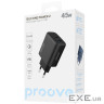 СЗУ Proove Silicone Power 2 45W (Type-C+USB) black (WCSP24110001)