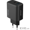 СЗУ Proove Silicone Power 2 45W (Type-C+USB) black (WCSP24110001)