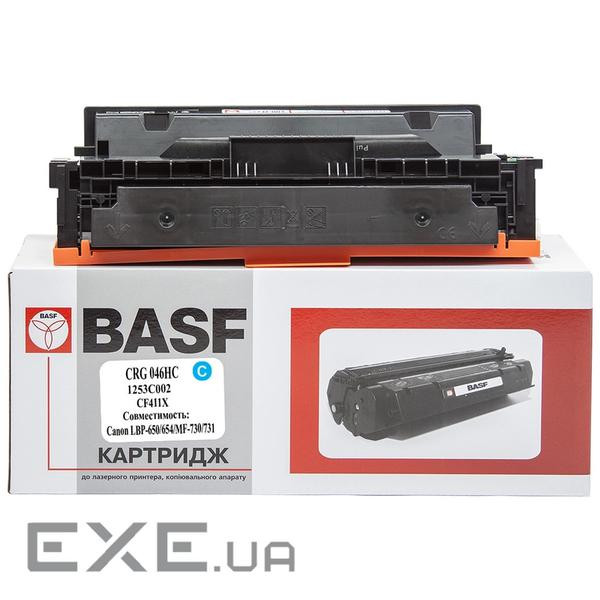 Картридж BASF Canon 046H, 1253C002/CF411X Cyan (KT-046HC-U)