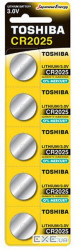Батарейка TOSHIBA CR2025 BP 1X5 (00152702)