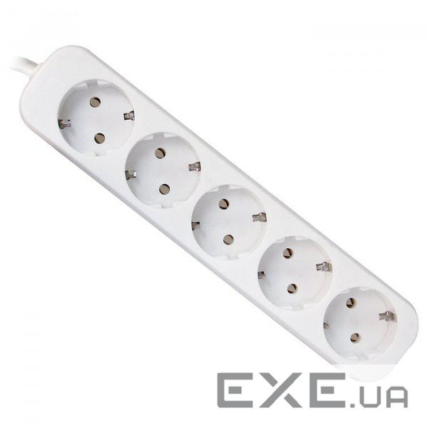 Мережевий подовжувач Defender E518 1.8 m 5 роз white (99229)