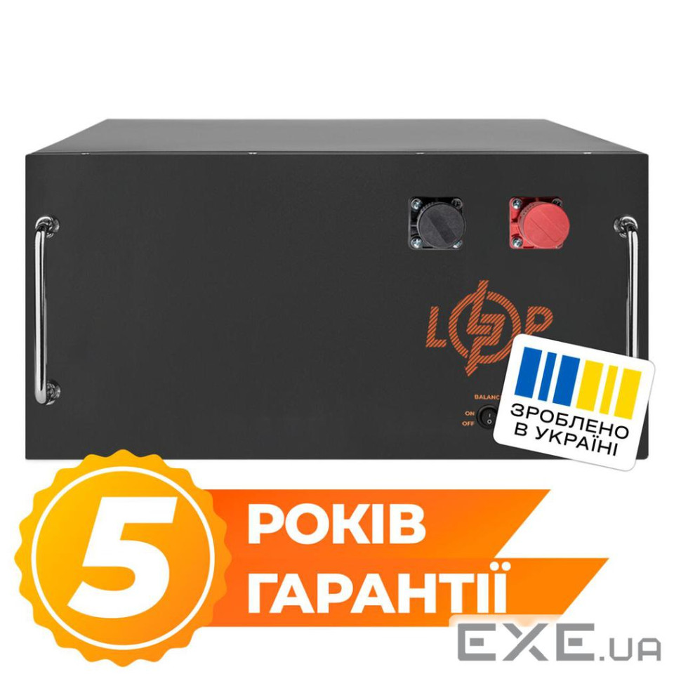 Аккумулятор LP LiFePO4 51,2V-150 Ah (7680 Wh) (BMS JK 150 А/100 А) RM BL (41762)