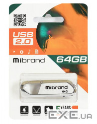 Флешка MIBRAND Aligator 64GB White (MI2.0/AL64U7W)