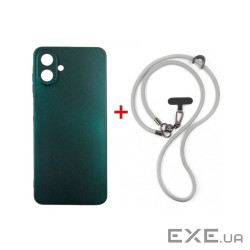 Чохол до мобільного телефона Dengos Case + Cross-body Strap Samsung Galaxy A07 Green (DG-KM-CCRB-17)