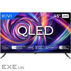 Телевізор 43", QLED, UHD, ATV KIVI 43U7000MB
