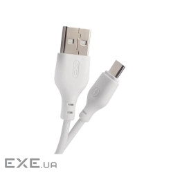 Дата кабель USB 2.0 AM to Micro 5P 1.0m 2.1A white XO (XO-NB-103-MC-1-WH)