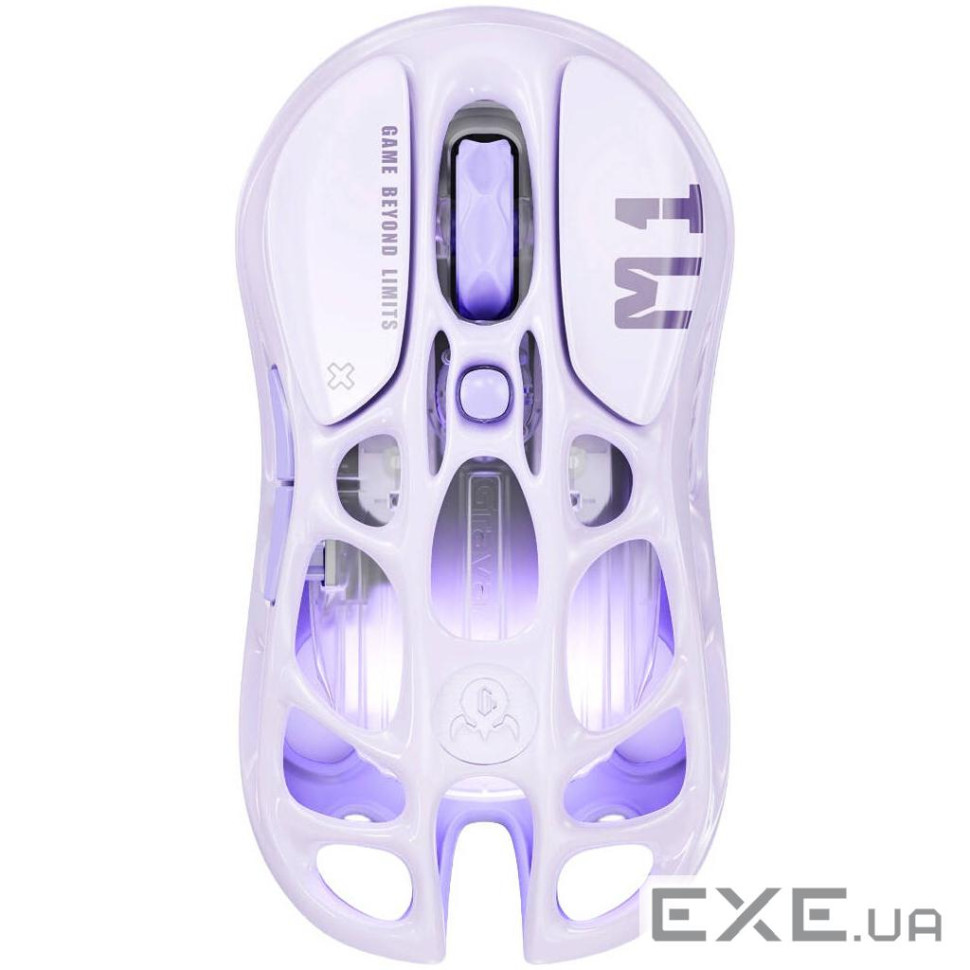 Миша GravaStar Mercury M1 Pro, magnesium alloy body, BT/WL/USB-A, RGB, Lavender (GRAVASTARM1PRO PL)