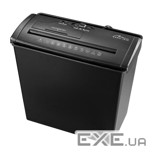 Знищувач документів Media-Tech MT215, CD/DVD discs & credit cards. 5 pages simultaneously Media-Tech MT215, CD/DVD discs