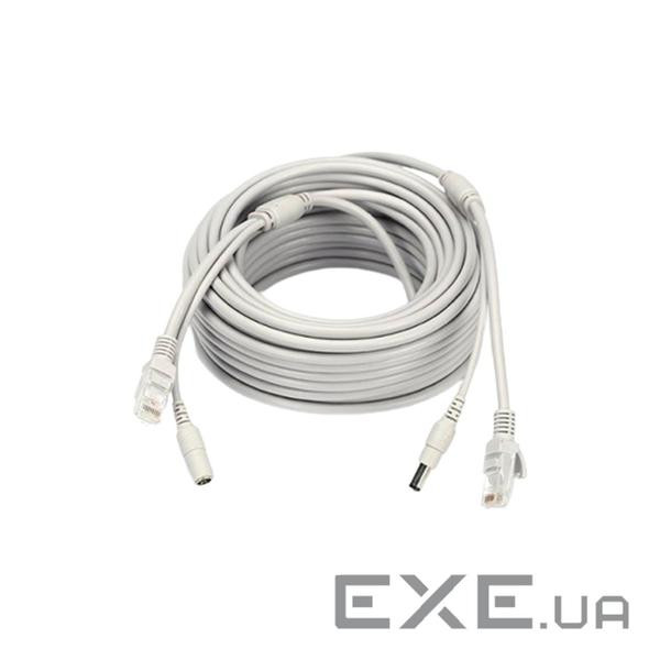 Патчкорд комбінований по кручений парі GreenVision GV-RJ-45+DC-40M (19483)