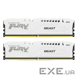 Модуль пам'яті KINGSTON FURY Beast EXPO White DDR5 6800MHz 32GB Kit 2x16GB (KF568C34BWEK2-32)