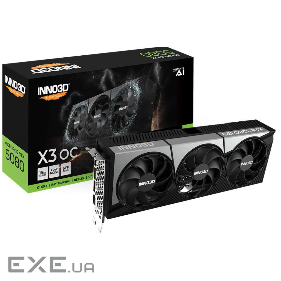 Відеокарта INNO3D GeForce RTX 5080 X3 OC (N50803-16D7X-17603930)