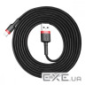 Дата кабель USB 2.0 AM to Lightning 2.0m Cafule 1.5A gray+black Baseus (CALKLF-CG1)