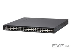Керований комутатор L2+, 48 портів 10/100/1000 BaseT, 6 портів SFP28, PoE 740Вт (ES0154P-AX-G)