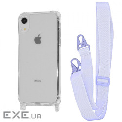 Чохол WAVE Clear Case with Strap iPhone Xr light purple (57005 light purple)