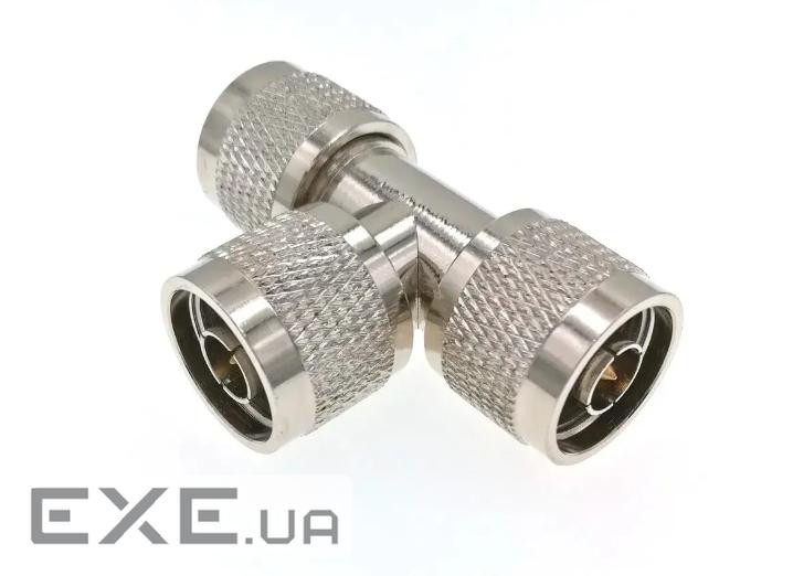 Спліттер N Тype Male 3Х (тато, штекер), трійник розгалужувач, ціна за 1 шт (YT42311)