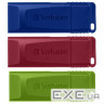 Набір з 3-х флешок VERBATIM Store 'n' Go Slider 16GB (49326)