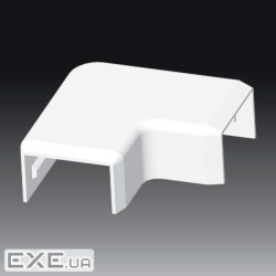 Кут плаский до LHD 25х15 білого кольору, Серія LH, ПВХ (8693_HB) (8693_HB)