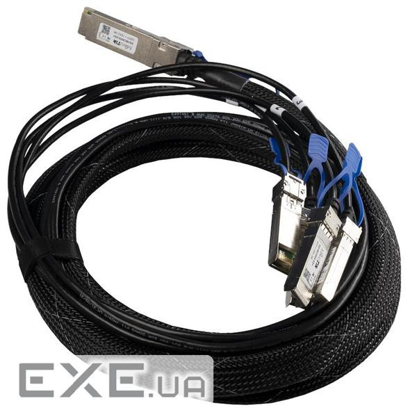 Відвідний кабель QSFP28 4x SFP28Дозволяє підключати кілька 25G пристроїв до CCR221 (XQ+BC0003-XS+)
