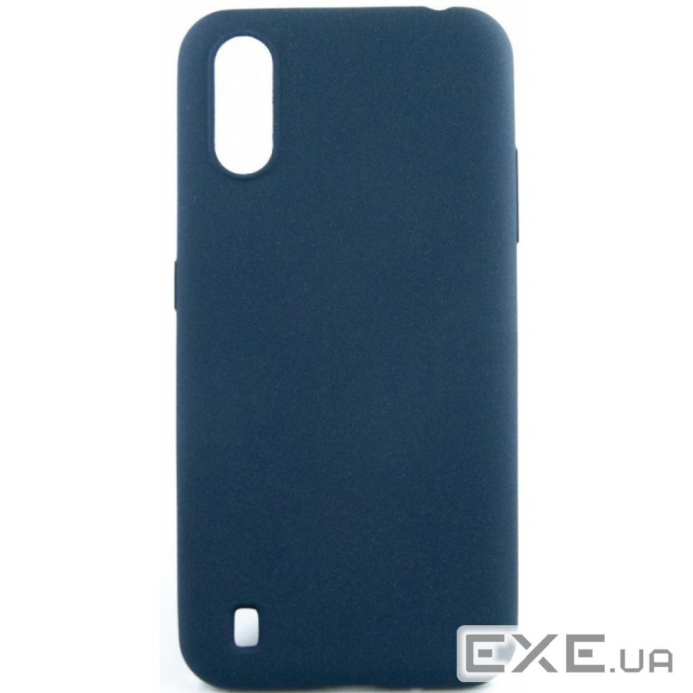 Чохол для моб. телефону Dengos Carbon Samsung Galaxy A01, blue (DG-TPU-CRBN-56) (DG-TPU-CRBN-56)