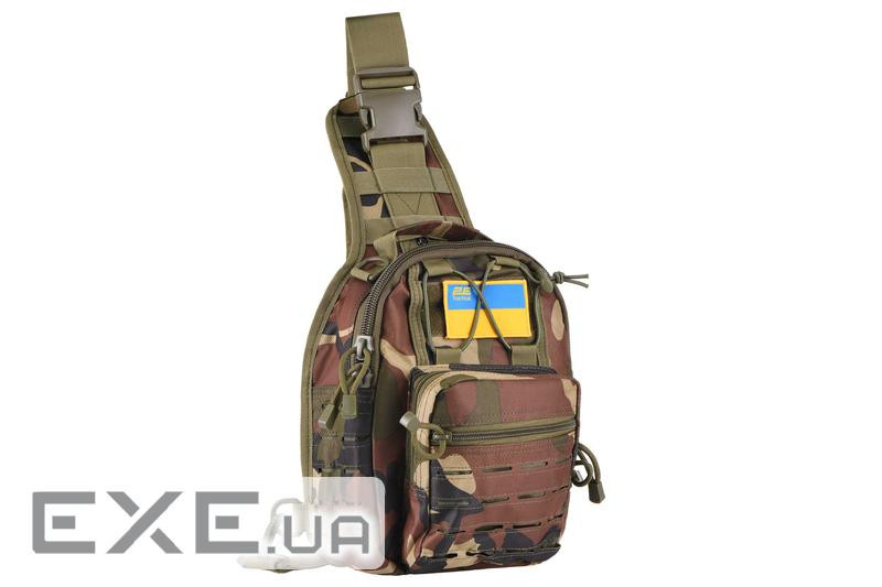 Сумка Слінг 2E Tactical Laser Cut 2.5л, темний камуфляж (2E-MILSLIBAG-Y09L-WC)