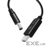 Кабель ColorWay для роутера 9V (USB-DC 5.5х2.5mm) 1 м , Black (CW-CBUD066-BK)