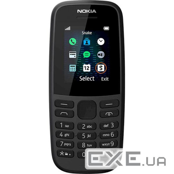 Мобільний телефон Nokia 105 DS 2019 Black (16KIGB01A01)