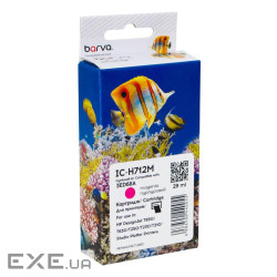 Картридж Barva HP 712 (3ED68A/3ED78A) 29 мл, Magenta (IC-H712M)