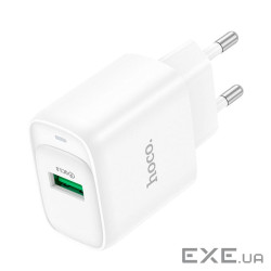 СЗУ 110-240V HOCO C140A 1xUSB, 18W, White, Blister (HOCO C140AW)