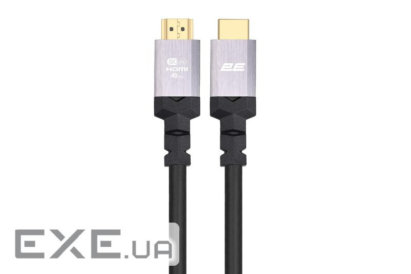 Кабель мультимедійний HDMI M to HDMI M 1.8m V2.1 2E (2EW-1143-1.8M)