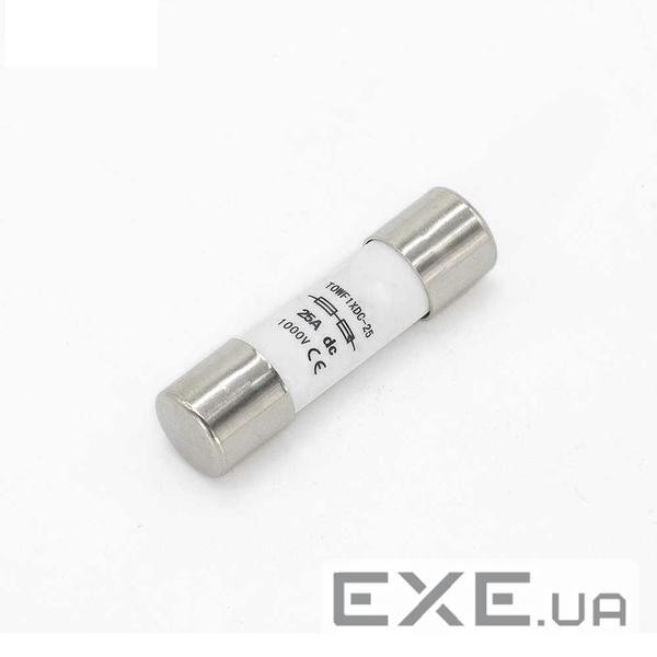 Плавкий запобіжник, 25A, DC 1000V, постійна напруга, 20 штук в упаковці, ціна за 1 штуку (YT-XDC-25) (YT-XDC-25)