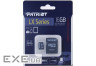 Карта пам'яті PATRIOT microSDHC LX 16GB UHS-I Class 10 + SD-adapter (PSF16GMCSDHC10)